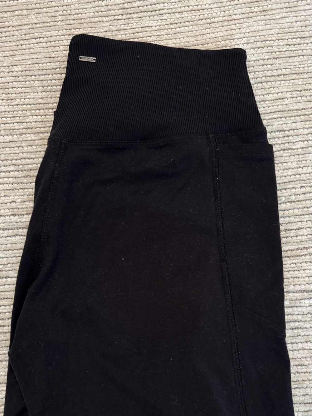 PINK Victoria's Secret Cozy Black Leggings
